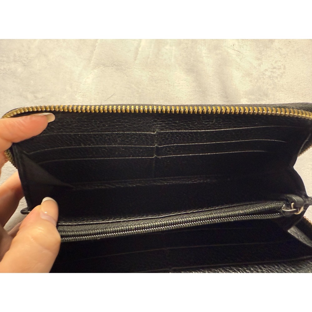 Gucci‎ Black Leather Interlocking G Zip Wallet - Picture 8 of 16
